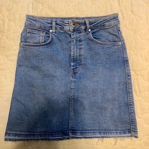 Zara Blue Denim Mini Skirt